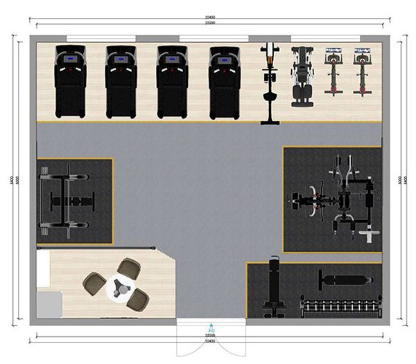 80平方健身房配置方案-广西kaiyun开云电竞健身器材有限公司